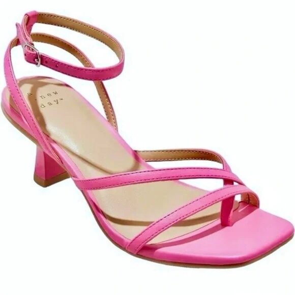 NEW A New Day Gisele Strappy Heels - Pink - Size 11 - Picture 1 of 7